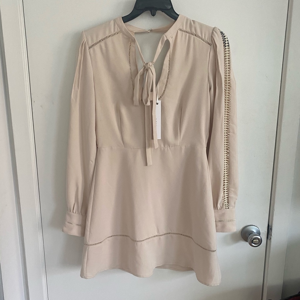 Adelyn Rae Cream Mini Dress